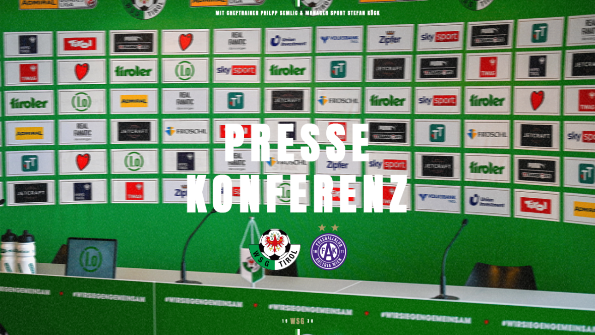 Pressekonferenz vor dem Heimspiel gegen Austria Wien