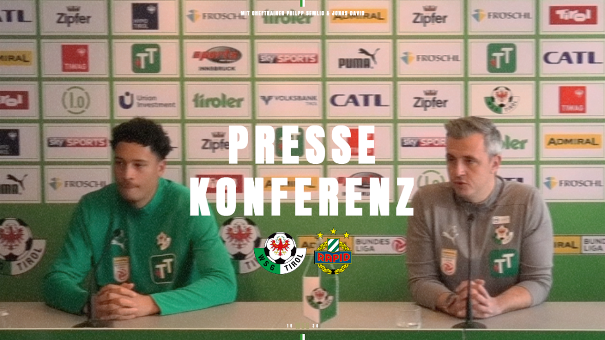 Pressekonferenz vor dem Heimspiel gegen Rapid