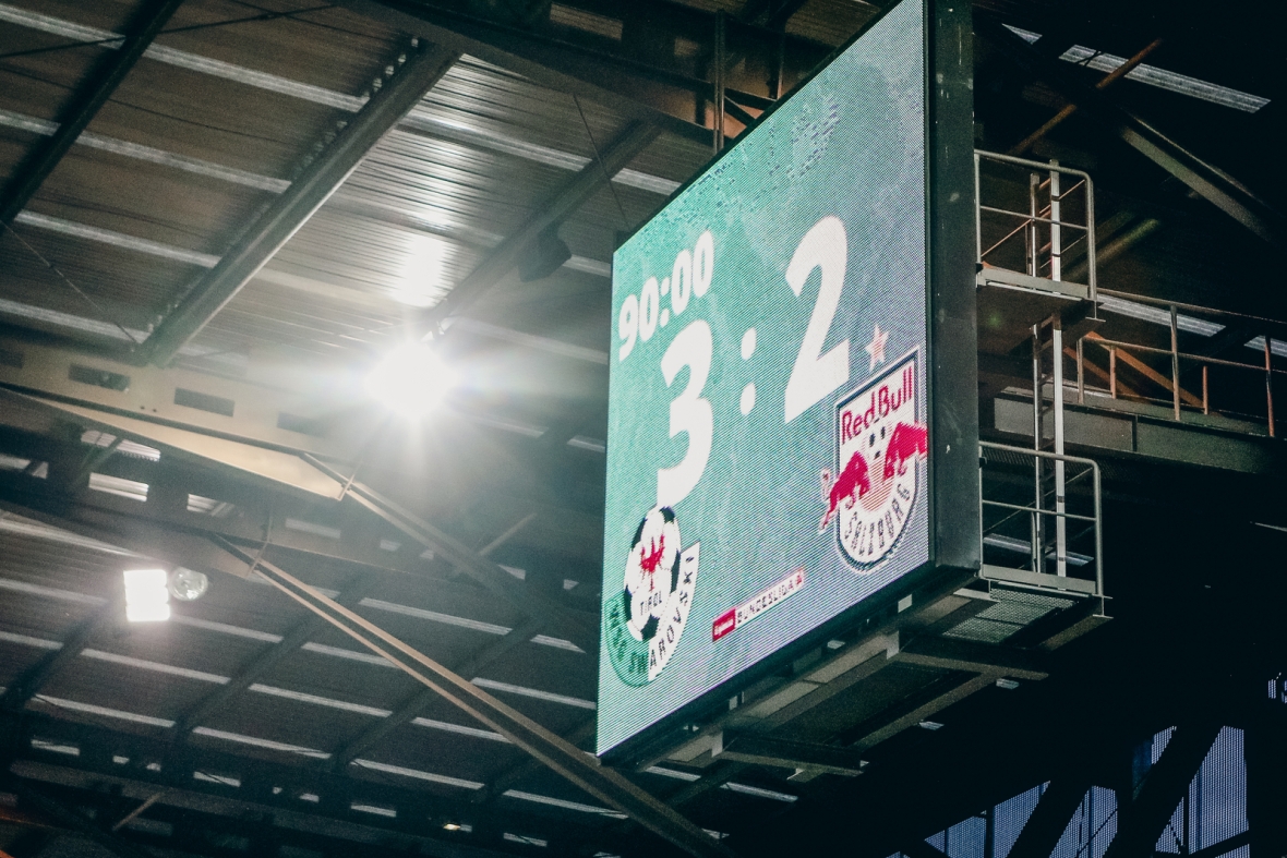 Der 21. April 2021 ging in die grün-weißen Annalen ein: Unsere Burschen besiegten dank eines Last-Minute-Treffers von Renny Smith den FC Red Bull Salzburg mit 3:2